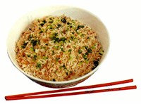 Рис с креветочной пастой