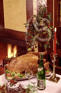 Рождественский праздничный стол