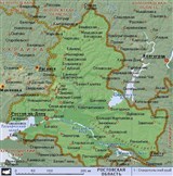 Ростовская область (географическая карта)