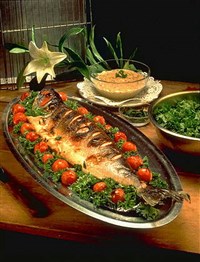 Рыба, жареная на решетке