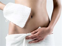 САМОМАССАЖ ЖИВОТА (мочалкой)