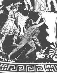 СИЗИФ (фрагмент росписи амфоры «художника Сизифа»)