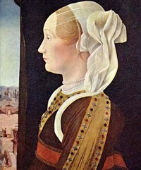 СФОРЦА Джиневра (портрет работы Эрколе деи Роберти)