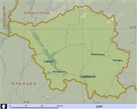 Саар (географическая карта)