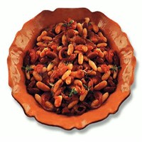 Салат из красной и белой фасоли