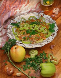 Салат из перца с яблоками