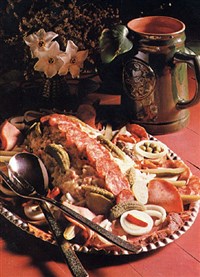 Салат мясной с майонезом