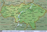 Саратовская область (географическая карта)