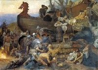 Семирадский Генрих Ипполитович (Похороны знатного руса)