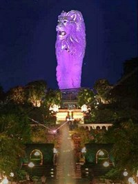 Сентоза (Мерлайон вечером)