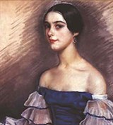 Серебрякова Зинаида Евгеньевна («Портрет Е. Н. Гейденрейх в голубом»)