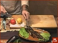 Сиг запеченный на углях