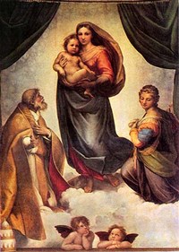 Сикстинская мадонна (репродукция)