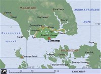 Сингапур (географическая карта)