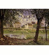 Сислей Альфред («Городок Вильнев-ла-Гарен на берегу Сены»)