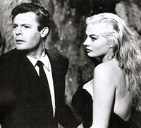 Сладкая жизнь (Марчелло Мастроянни и Анита Экберг)