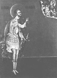 Строгановская школа (Прокопий Чирин. «Никита Воин»)