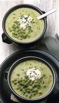 Суп гороховый с сыром и сливками