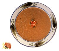 Суп из баклажанов с чесноком