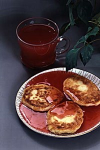 Сырники с киселем