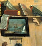 Теплов Григорий Николаевич (Натюрморт с нотами и попугаем)