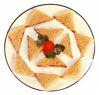 Тостики креветочные