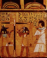 Тот (роспись деревянного ящика для статуэток ушебти)