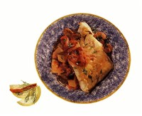 Треска с баклажанами