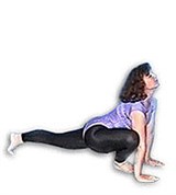 Упор сидя на одной ноге