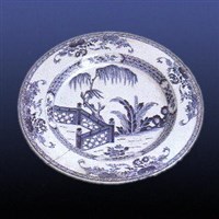 ФАРФОР (Блюдо из бело-голубого китайского фарфора)