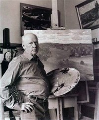 ФОМИН Петр Тимофеевич (в мастерской)