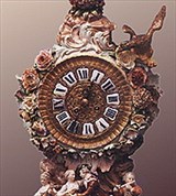 Фарфор (Часы c пасторальной сценкой)