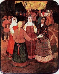 Федоскинская миниатюра («Северная песня»)