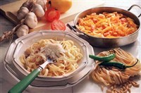 Феттучини с чесночным маслом