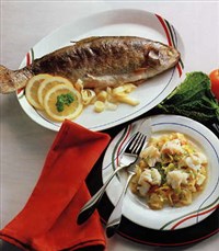 Форель отварная