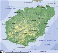 ХАЙНАНЬ (географическая карта)