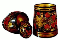 ХОХЛОМСКАЯ РОСПИСЬ (посуда)