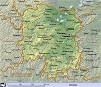 ХУНАНЬ (географическая карта)