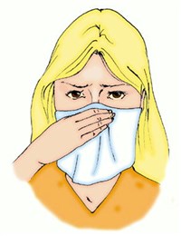 Холодные примочки на переносицу