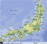 Хонсю (географическая карта)