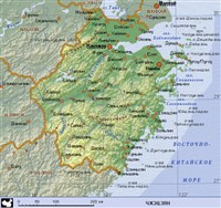 ЧЖЭЦЗЯН (географическая карта)