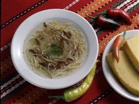 Чорба с телятиной и грибами