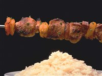 Шашлык с рисом