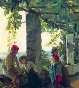 Щедрин Сильвестр Феодосиевич (Веранда, обвитая виноградом)