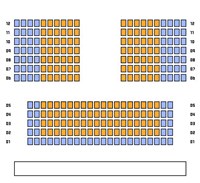 Экран. Схема зала 1