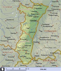 Эльзас (географическая карта)