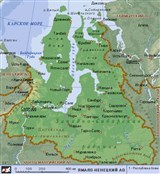 Ямало-Ненецкий автономный округ (географическая карта)