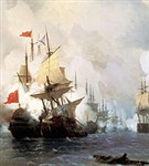Айвазовский Иван Константинович (Бой в Хиосском проливе 24 июня 1770 года)
