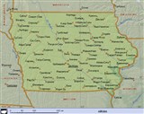 Айова (географическая карта)