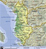 Албания (географическая карта)